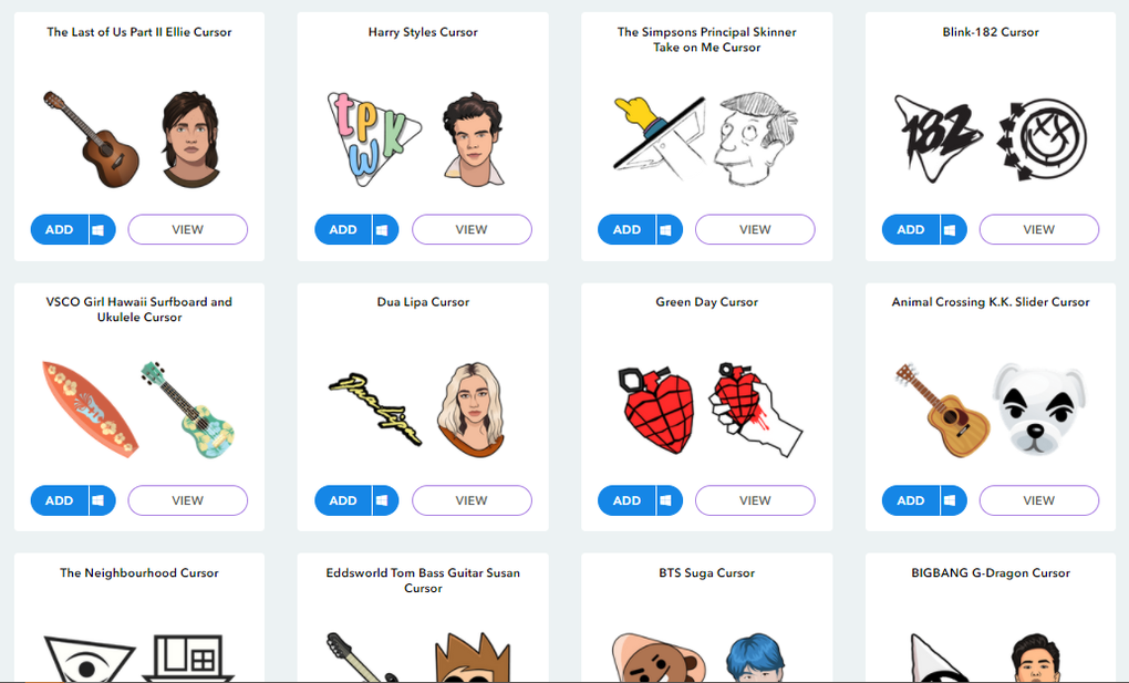Custom cursor online